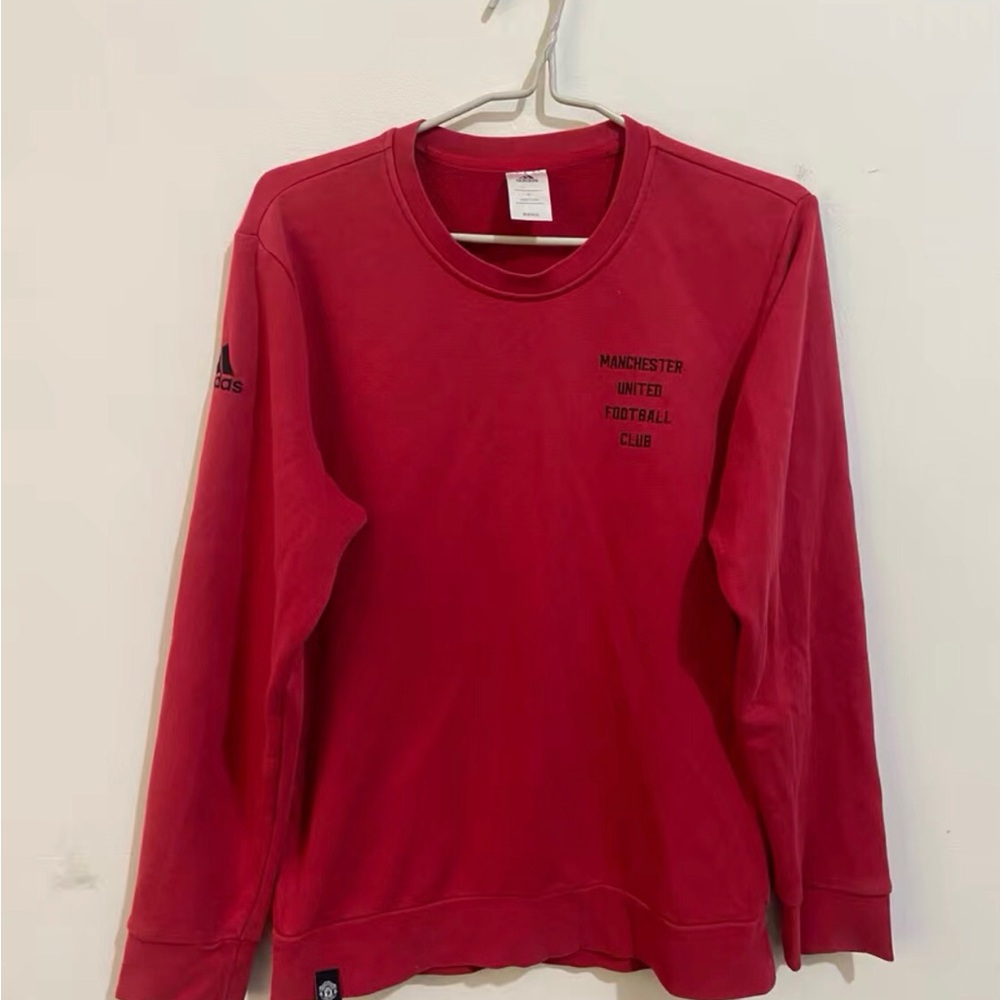 adidas Red Long Sleeve Tee
